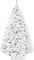 Snow Flocked Christmas Tree Full Pine with 250 White & Multicolor LED Lights, 928 Tips & Foot Switch Control